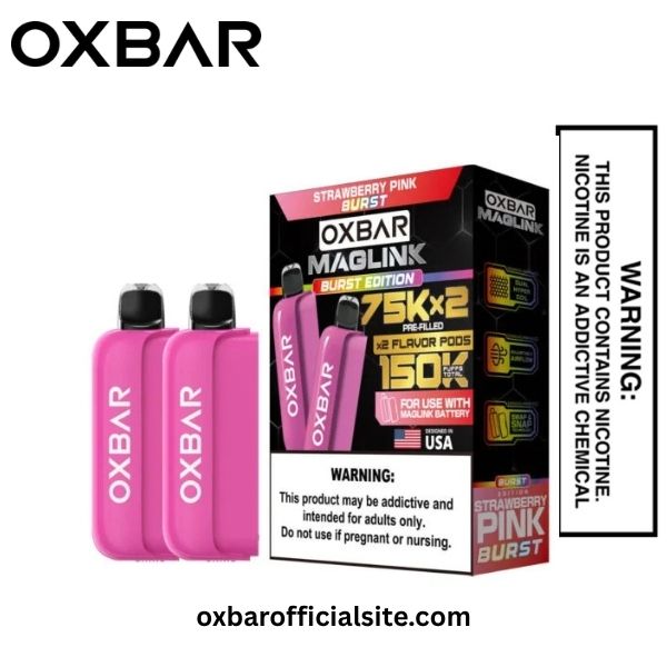 Strawberry Pink Burst Oxbar Maglink Nixodine Pod