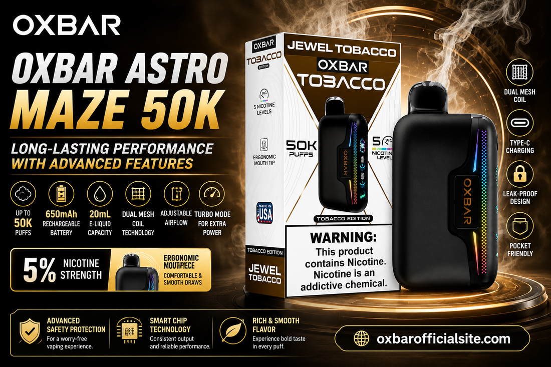 Oxbar Astro Maze 50K – Long-Lasting Performance with Advanced Features