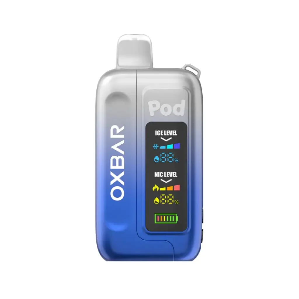 Clear Cobalt Blue Oxbar Ice-Nic