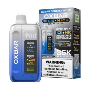 Clear Cobalt Blue Oxbar Ice-Nic