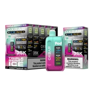 Triple Berry Ice Oxbar Ice-Nic Control 35K Puffs - 5% Nic Disposable Vape