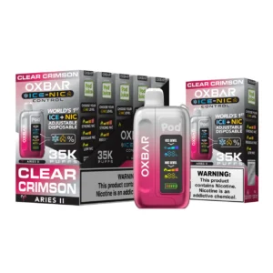 Clear Crimson Oxbar Ice-Nic