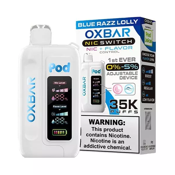 Blue Razz Lolly OXBAR x Pod Juice NIC Switch