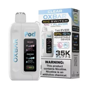 Clear OXBAR x Pod Juice NIC Switch
