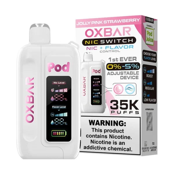 Jolly Pink Strawberry OXBAR x Pod Juice NIC Switch