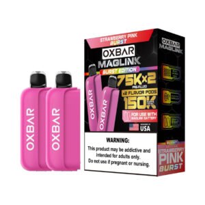 Strawberry Pink Burst - Oxbar Maglink Nixodine Pod 75K Puffs (Only Pod)
