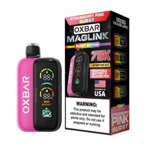 Strawberry Pink Burst - Oxbar Maglink Nixodine Kit 75K Puffs