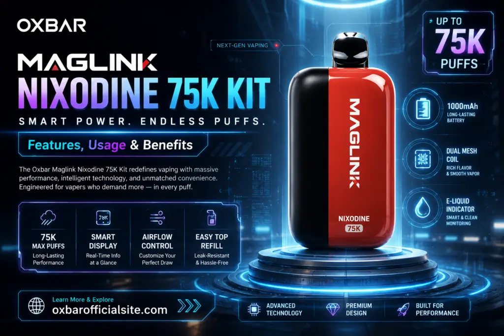 Oxbar Maglink Nixodine 75K Kit: Features, Usage &Amp; Benefits Explained 1 Oxbar Maglink Nixodine